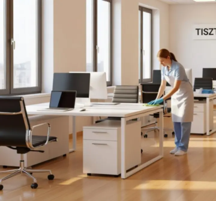 Tiszta és rendezett modern irodatér